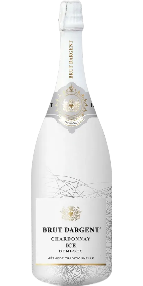 Maison du Vigneron Brut Dargent Crémant du Jura AOC Blanc de Blancs Demi-Sec Millésimé Magnum